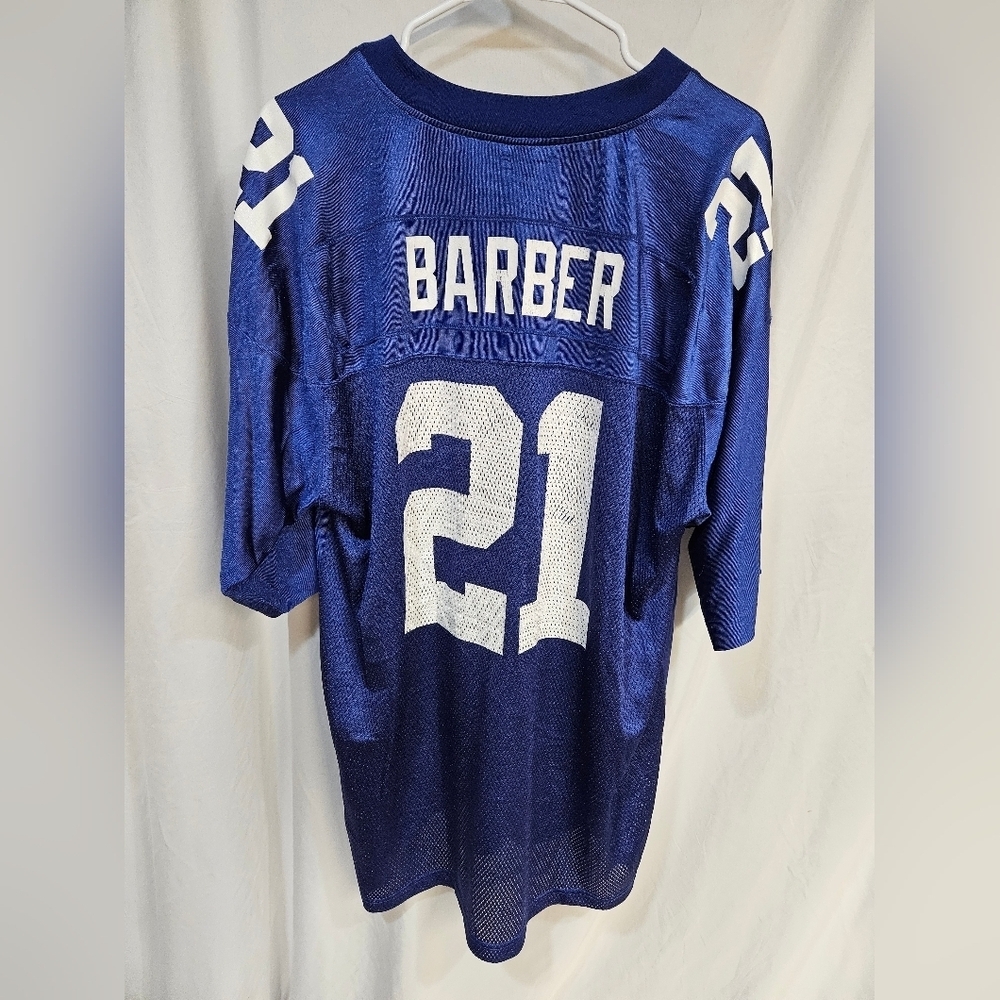 MEN'S REEBOK NEW YORK GIANTS TIKI BARBER #21 NFL FOOTBALL SHIRT JERSEY SIZE XL